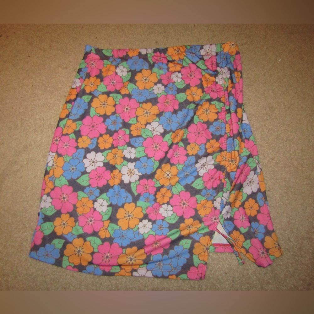 Nasty Gal Colorful Flower Mini Skirt